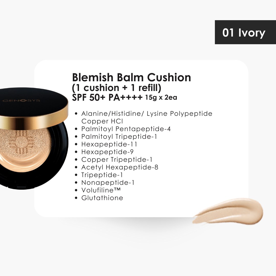 Skin Caring Blemish Balm Cushion 15 g+ 15g refill / IVORY