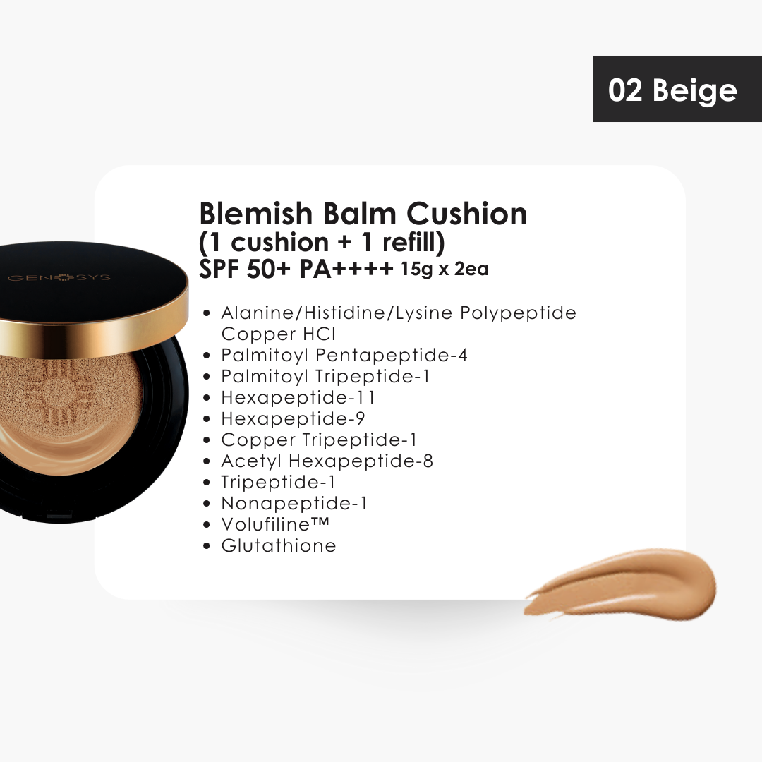 Skin Caring Blemish Balm Cushion 15 g+ 15g refill / BEIGE