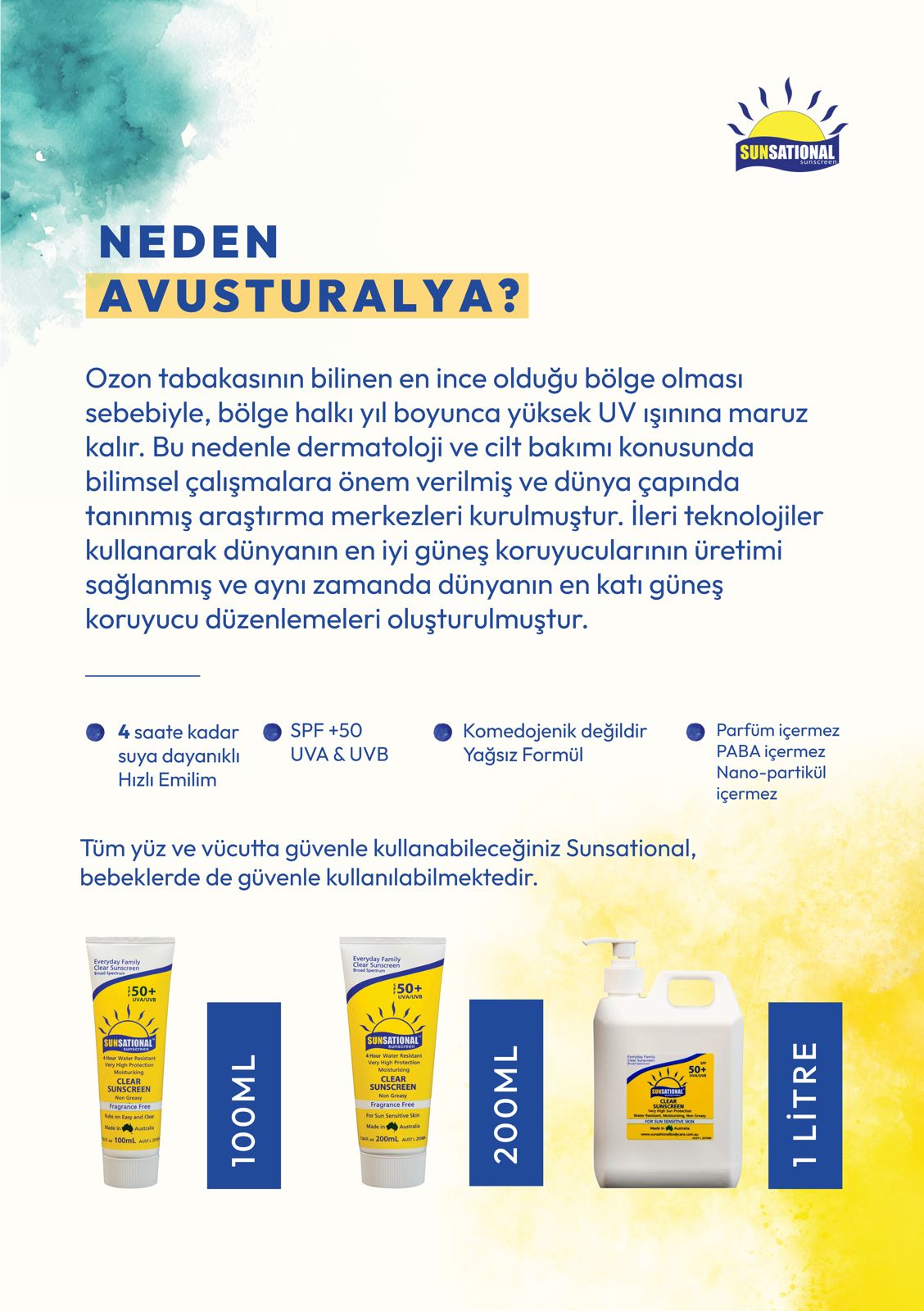Sunsational 50 SPF Güneş Koruyucu 100ml